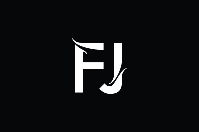 FJ Monogram Logo design