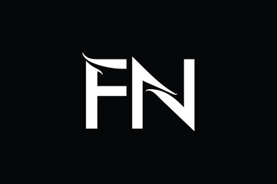 FN Monogram Logo Design