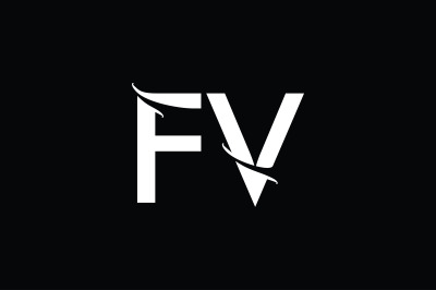 FV Monogram Logo Design