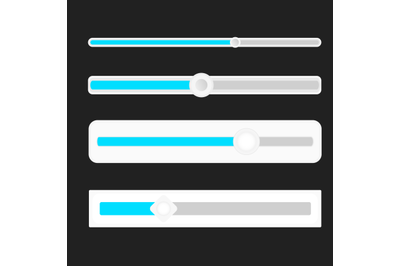 Slider knob for for volume, indicator set