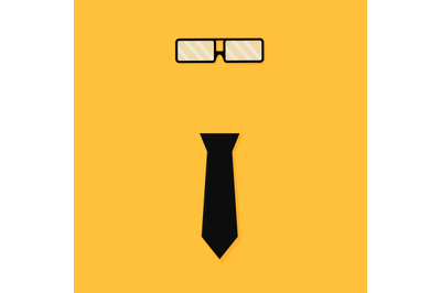 We hiring&2C; banner concept with tie and glasses