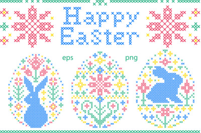 Easter cross stitch