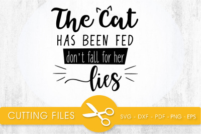 Cat Feed SVG, PNG, EPS, DXF, Cut File