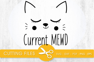 Current MEWD SVG, PNG, EPS, DXF, Cut File