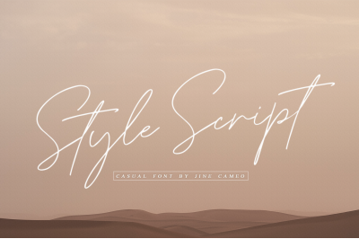 Style Script - Casual Font