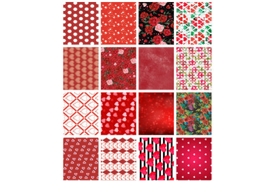 16 Valentine Tag Images on One Sheet Collage