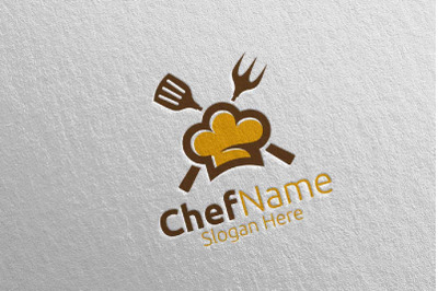 Chef Food Logo for Restaurant or Cafe 26