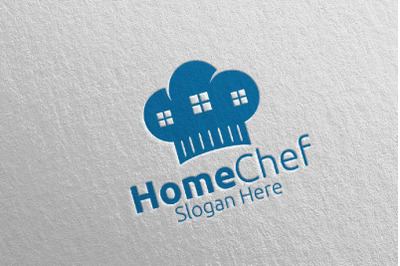 Chef Home Food Logo for Restaurant or Cafe 30