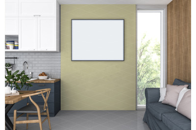 Interior scene - artwork background - frame mockup