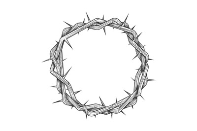 Hand Made Crown of Thorns Tattoo