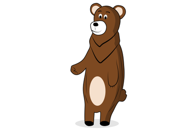 Cartoon brown bear