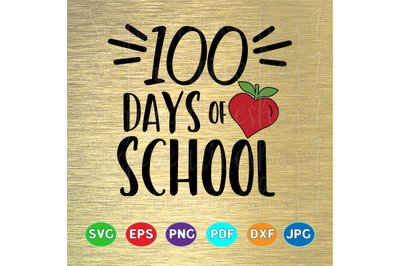 100 Days Of School SVG