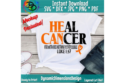 Heal Cancer svg&2C; Christian svg&2C; Religious svg&2C; Fight for a Cure svg&2C; L