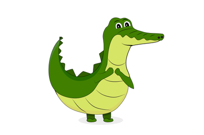 Cute crocodile character