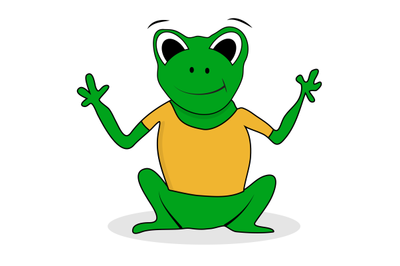 Frogling green character