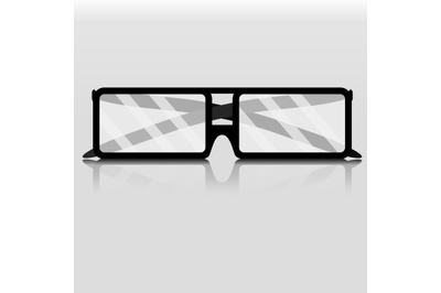 Glasses business isolated