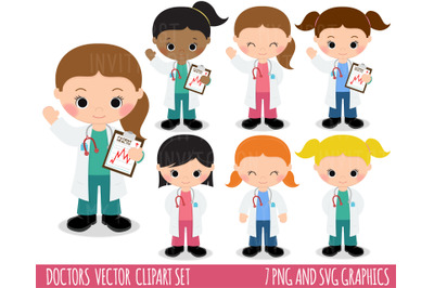 Doctors Clipart, Nurses Clipart, Medical Clipart