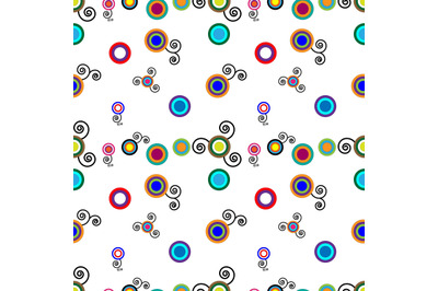 nice circle seamless pattern, copy space