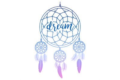 Dream catcher with calligraphy sign