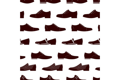 Elegance footwear seamless pattern. Male boots seamless texture