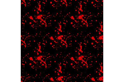 Blood splashes seamless pattern