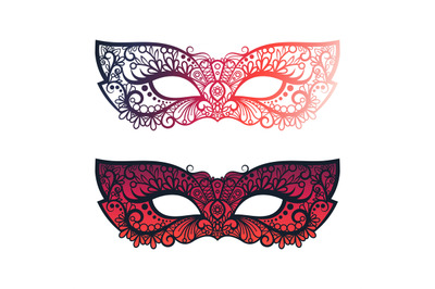 Bright carnival festive masks