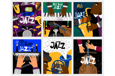 Jazz music banners