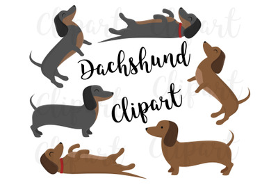 Dachshund Clipart, Dachshund Clip art, Dog Clipart, Puppy Clipart,