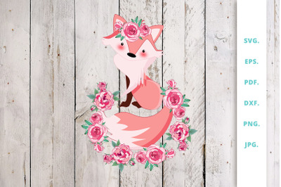 Floral Foxes Graphics and Illustration Clipart 2