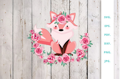 Floral Foxes Graphics and Illustration Clipart 5