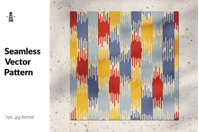 Ikat seamless pattern, ethnic digital paper