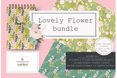 Lovely Flower Bundle illustration