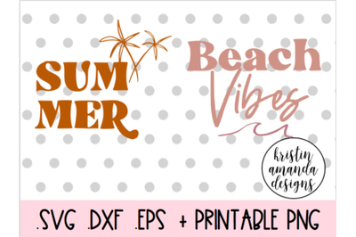 Summer Bundle Vintage Boho SVG DXF EPS PNG Cut File  Cricut  Silhouett