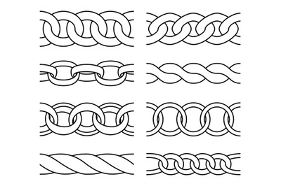 Outline chain patterns