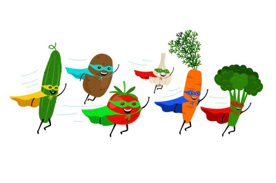 Vegetable super heroes