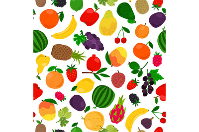 Fruits tropical seamless pattern