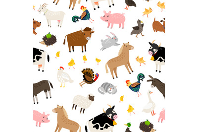 Farm animals pattern