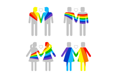 LGBT gay and lesbians, homosexuals people couples