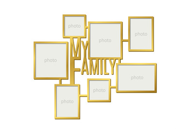 My family photo frame set