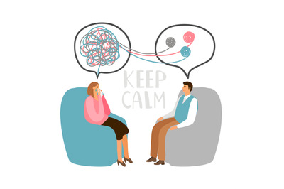 Psychotherapy concept illustration