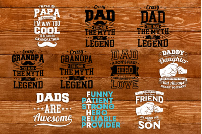 Dad T-shirt Design Bundle