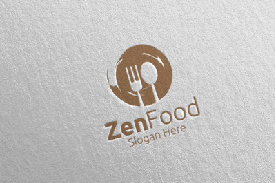 Zen Food Logo for Restaurant or Cafe 44