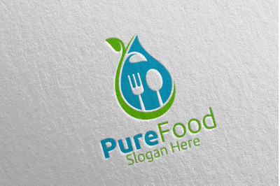 Healthy Food Logo for Restaurant or Cafe 47