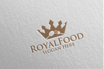 King Food Logo for Restaurant or Cafe 50