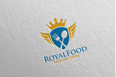 King Food Logo for Restaurant or Cafe 51