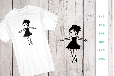 Cute Ballerina Cut File v3