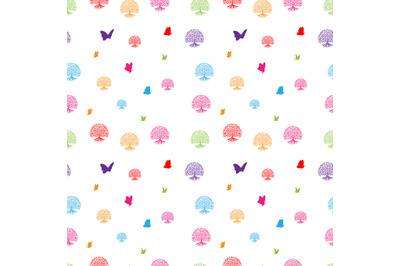 colorful seamless pattern, copy space