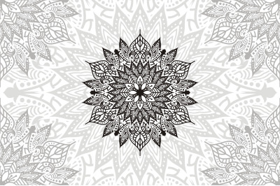Flower Mandala. Vintage decorative elements. Oriental pattern, vector