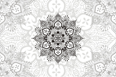 Flower Mandala. Vintage decorative elements. Oriental pattern, vector