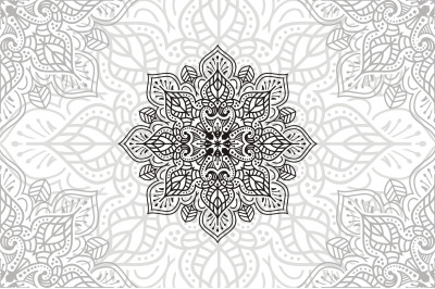 Flower Mandala. Vintage decorative elements. Oriental pattern, vector